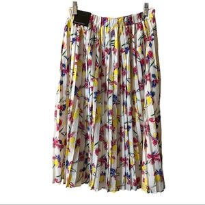 NWT Banana Republic Floral Print Pleated Midi Skirt (S)